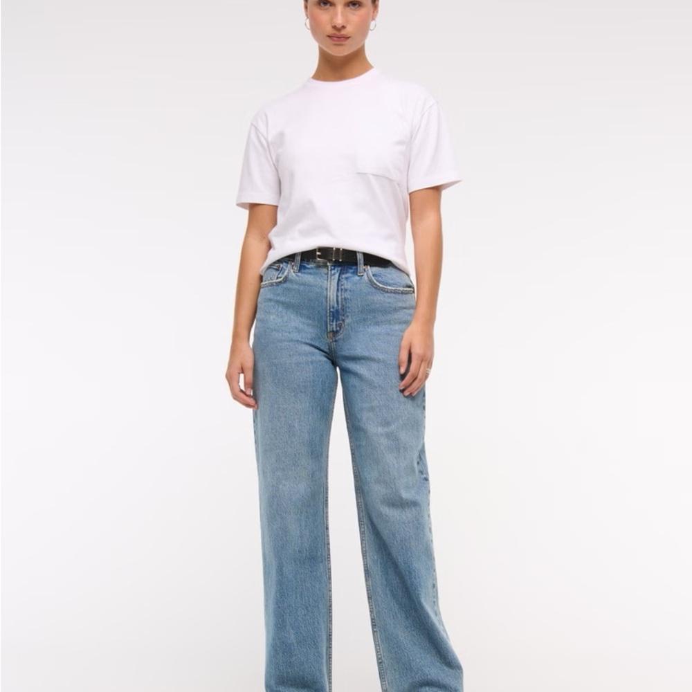 Abercrombie High Rise 90s Relaxed Jean Curve Love 26 Short